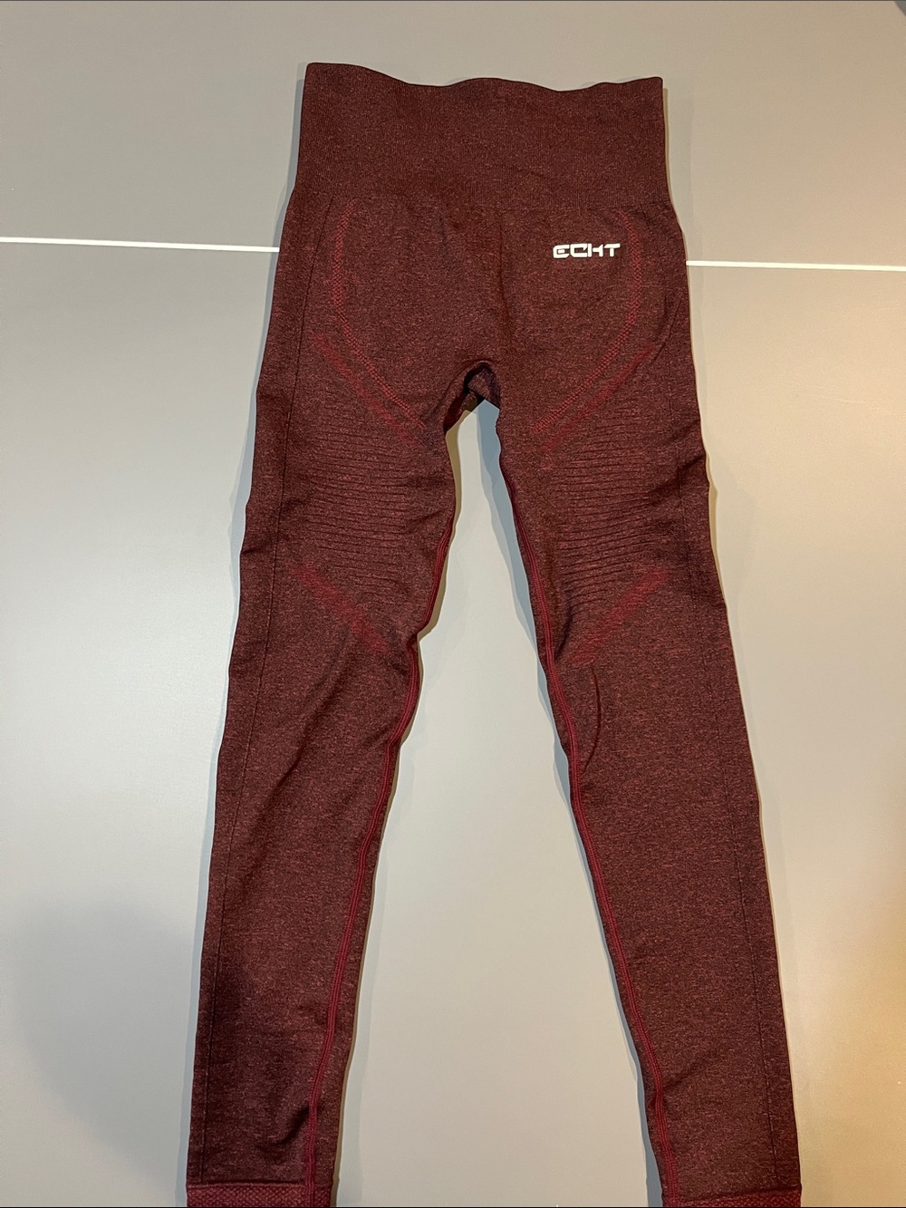 ECHT Women’s XS High-Waist Maroon Workout Everyday Leggings